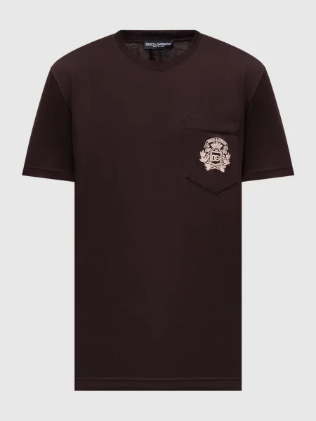 Футболка Dolce&gabbana с вышивкой черная