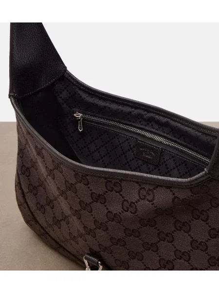 Geantă Gucci din canvas maro