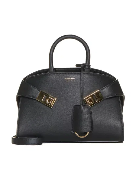 Mała mały torebka skórzana Ferragamo czarna