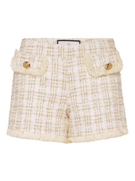 Szorty Philipp Plein tweedowe złote