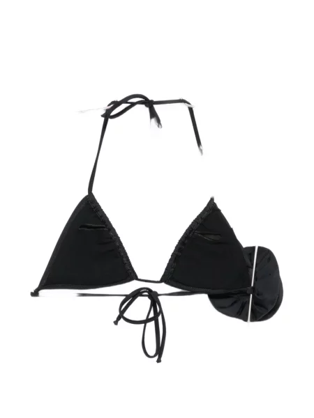 Top Moschino cu model floral cu aplicații negru