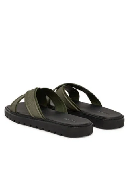 Šľapky Calvin Klein Sq Molded Sandal Xcross Wb zelená