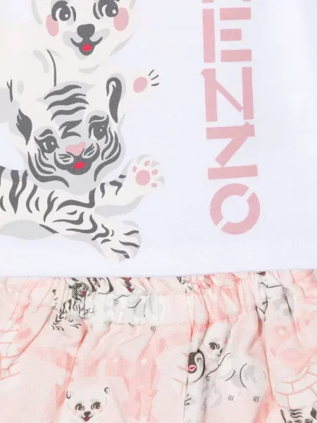 Komplet dresowy dziecięcy Kenzo różowy