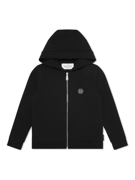 Bluza z kapturem dziecięca Philipp Plein czarna