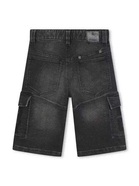Szorty jeansowe dziecięce Givenchy czarne