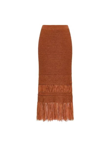 Dzianinowa spódnica Maliparmi pomarańczowa