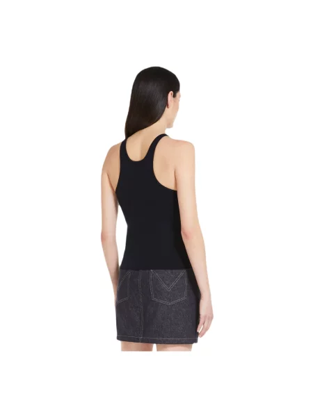 Top Max Mara wełniany niebieski
