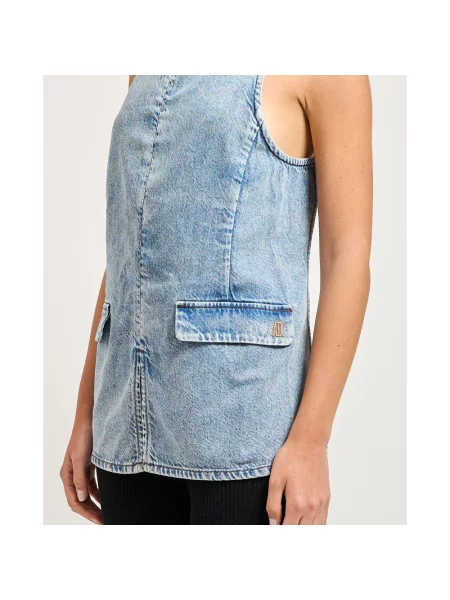 Top Armani Exchange niebieski