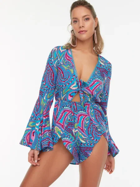 Salopetă Trendyol cu legături albastru