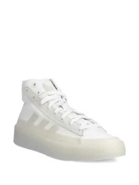Sneakersy Adidas Terrex w paski z nadrukiem skórzane czarne