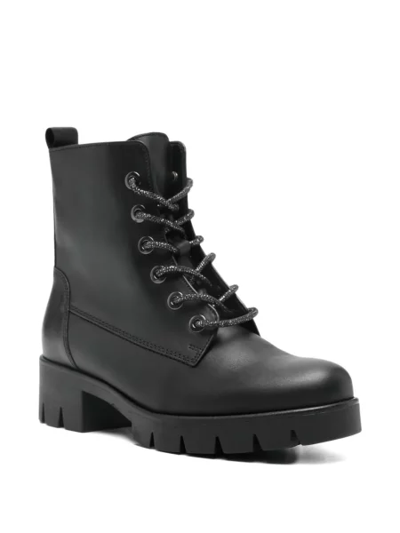 Botine Gabor cu șireturi din dantelă negru