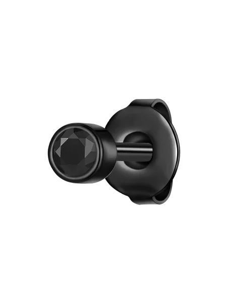 True Rebels Náušnice čierna