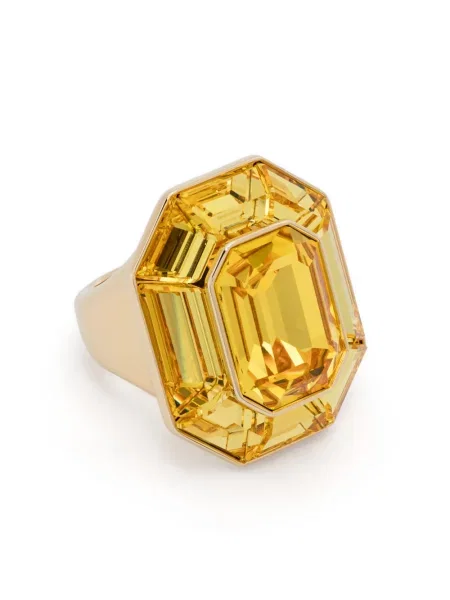 Inel Swarovski galben