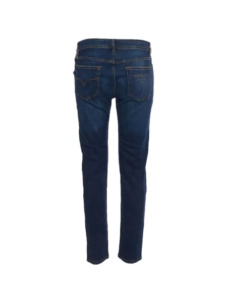 Blugi drepți Versace Jeans Couture albastru