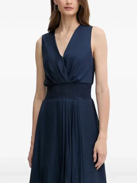 Rochie mini Morgan cu decolteu în V albastru