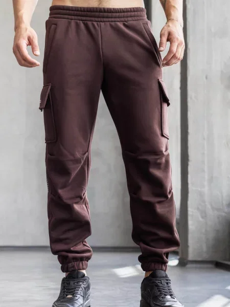 Брюки коричневі