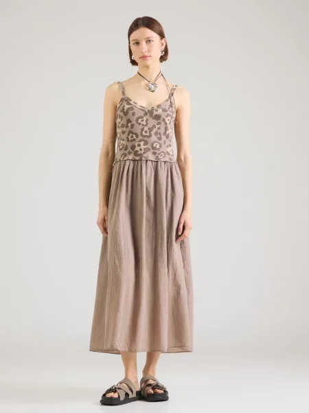 Hailys Rochie deschis / maro / gri taupe bej