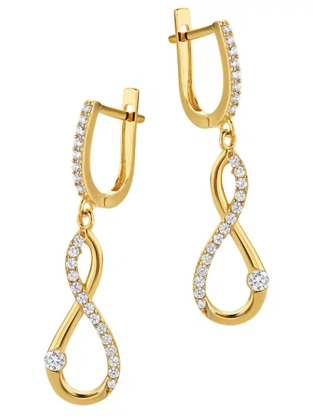 DIAMANT LETERNEL Fülbevalók Ohrringe aus Gelbgold arany