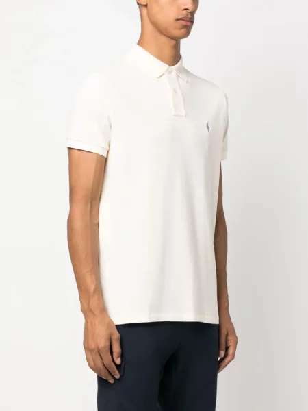 Tricou polo Polo Ralph Lauren cu model floral cu imagine evazat maro