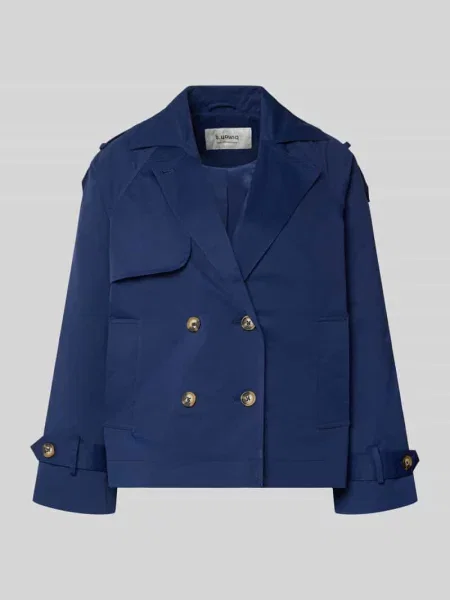 Trencz z patkami na rękawach model AMONA' B.young niebieski