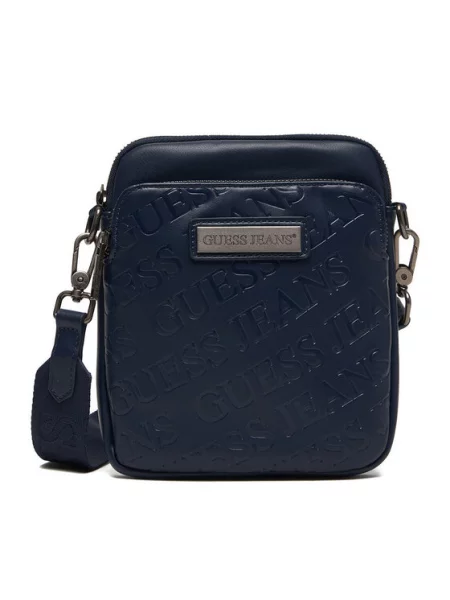 Guess Jeans Torbica za okrog pasu Mornarsko modra