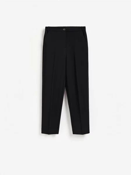 Reserved Pantaloni țigaretă la dungă negru