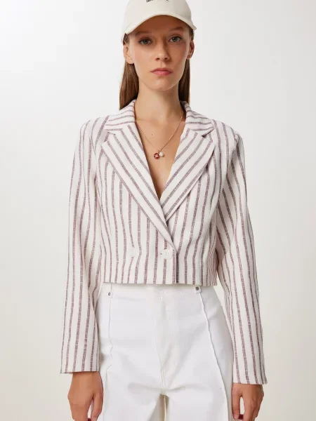 Happiness İstanbul Sacou crem / amestecat maro