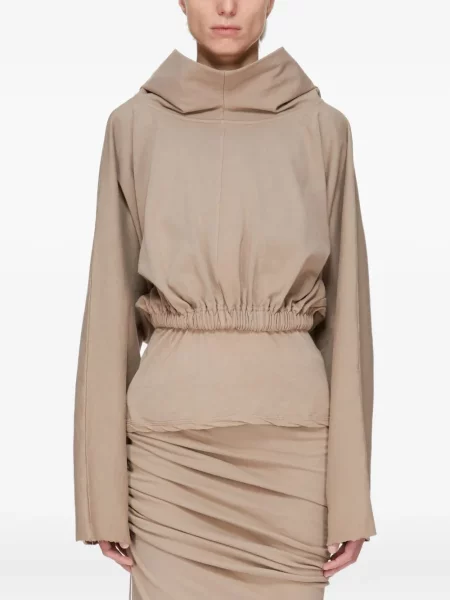 Bluza z kapturem Rick Owens Drkshdw o krotszym kroju