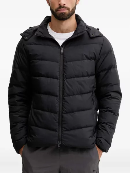 Geacă Jack Wolfskin cu glugă negru