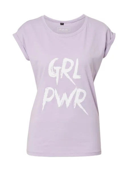 Merchcode Tričko Grl Pwr fialová bílá
