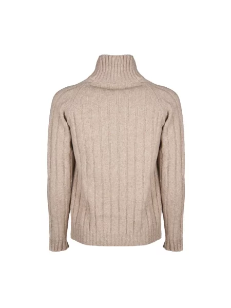 Sweter Roberto Collina wełniany beżowy