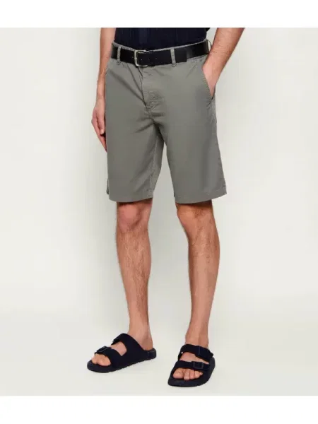 BOSS ORANGE Pantaloni scurți | Tapered fit gri