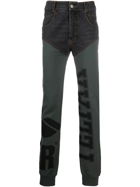 Pantaloni Telfar cu imagine negru