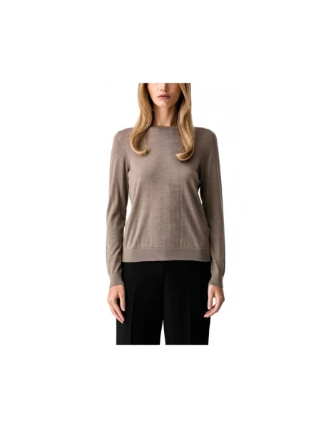 Sweter Boss wełniany brązowy