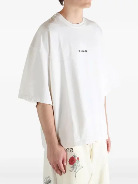 Tricou grafic D-r-g-n cu imagine alb