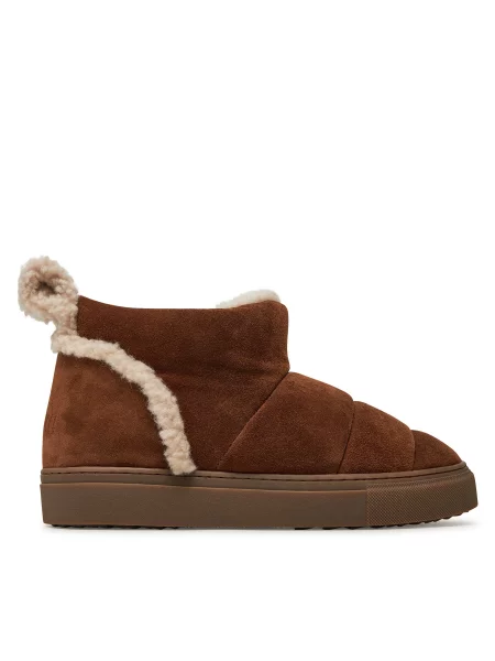 Škornji za sneg Inuikii Shearling Slipin rjava