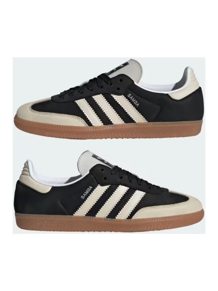 Sneakers adidas Samba Og W Core Black/ Wonder White/ Silver Metallic EUR 36 czarne