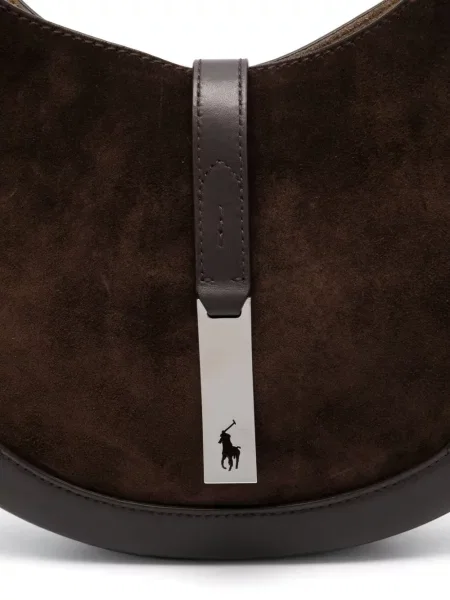 Με κολάρο μεταξωτό polo Polo Ralph Lauren με κέντημα μαύρο