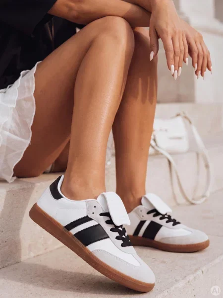 Sportowe sneakersy SNIKAR Dstreet białe