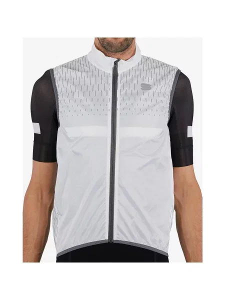 Kamizelka wiatroszczelna Sportful Reflex biało-szara XXL biała