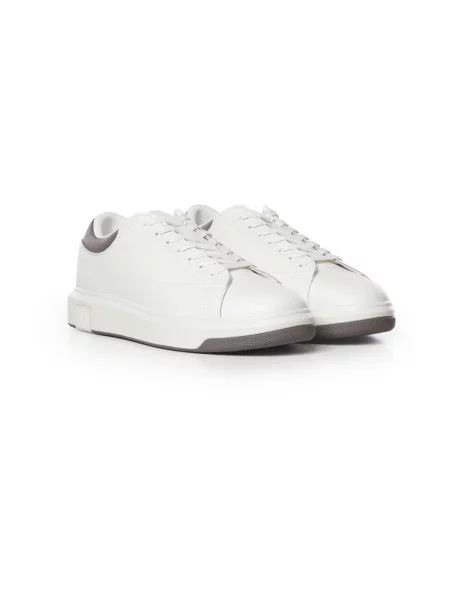 Sneakersy Armani Exchange skórzane białe