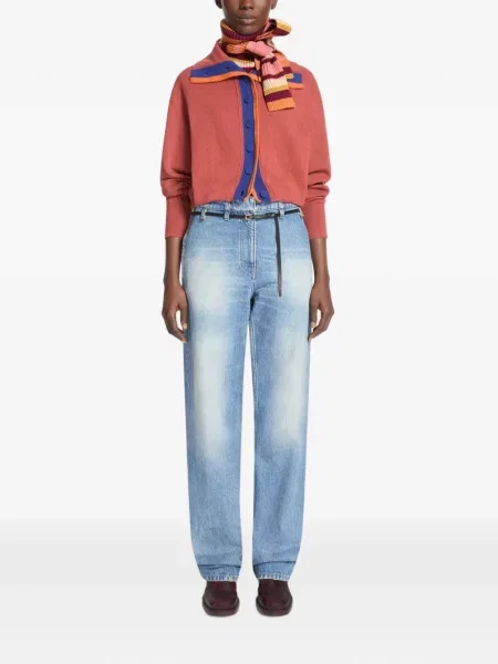 Fular Dries Van Noten de lână roșu