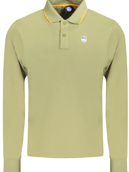 Polo majica North Sails z dolgimi rokavi zelena