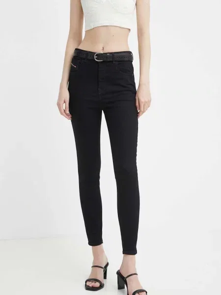 Diesel jeansy SLANDY-HIGH czarne
