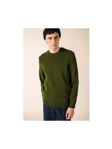 Sweter Saint James wełniany zielony
