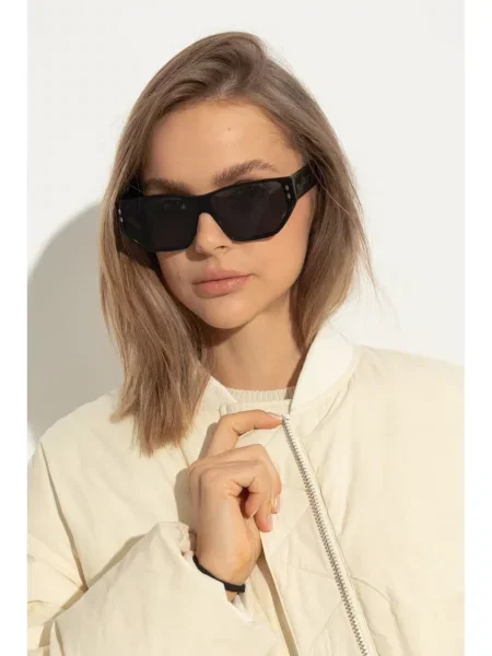 Ochelari de soare Isabel Marant Eyewear cu imprimeu geometric negru