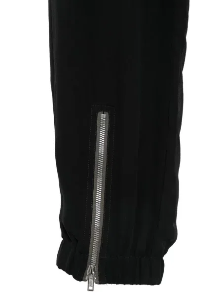Decupat pantaloni Rick Owens cu cordon negru