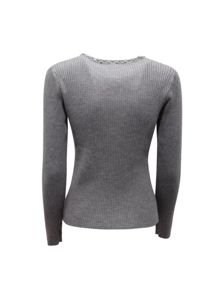 Sweter Max Mara wełniany szary