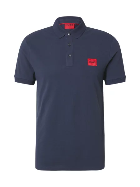 HUGO Tricou Dereso albastru noapte roșu