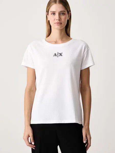 Armani Exchange tricou pentru femei din cu alb